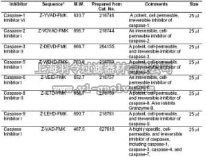 merck millipore,默克密理博,218806,Caspase Inhibitor Set III - Calbiochem