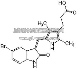 merck millipore,默克密理博,521236,PDGFR/VEGFR2 Tyrosine Kinase Inhibitor, 5-Br SU6668 - CAS 251356-32-8 - Calbiochem