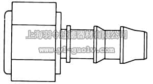 merck millipore,默克密理博,XX6700118,Connection Adapter 1/4 in. NPTF to 1/4 in. I.D. hose Nylon