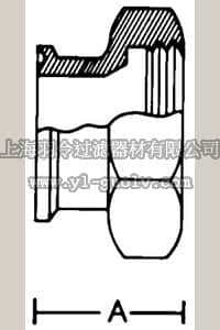 merck millipore,默克密理博,YY2004075,1-1/2 in. Tri-Clover to 3/4 in. NPTF A:41 mm