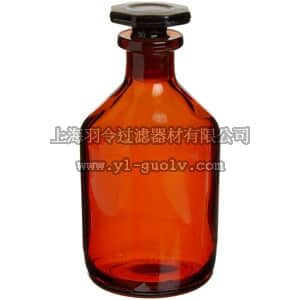 thermo fisher,赛默飞世尔,T_70102911306,Wheaton 带罩塞的棕色玻璃试剂瓶 3.37 oz.（100mL） 100MLBOTTLE 14/23STOPERAM 6/CS