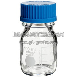 thermo fisher,赛默飞世尔,T_70102542A,Kimble Kimax GL 45 蓝盖瓶 100mL MDA/STRG BTL GRAD 100 ML 10/CS