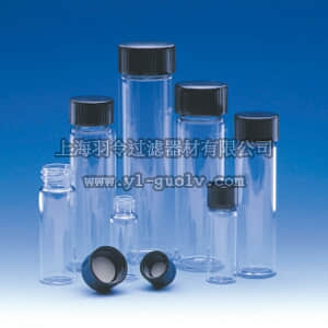 thermo fisher,赛默飞世尔,T_70114955327,Fisherbrand A级透明玻璃螺口样品瓶（带盖） 1 dr.（4mL）, 盖尺寸13-425 VIAL CLR W/TFE 4ML 144/CS