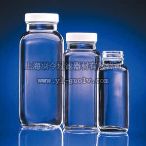 thermo fisher,赛默飞世尔,T_70102911405,Fisherbrand 透明广口方形瓶 带盖（含聚乙烯圆锥衬垫 /Poly-Seal*-Lined）, 4 oz.（125 mL）, 24个/箱 BTL CLR FR SQ W/PS 4OZ 24CS