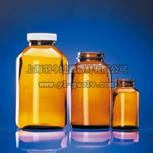 thermo fisher,赛默飞世尔,T_70102912003,Fisherbrand 认证的洁净棕色广口瓶 500mL BTLAMBWM CRTCLN W/PTFE16OZ12CS