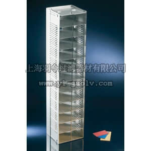 thermo fisher,赛默飞世尔,367000,Nunc 67cm的铝制冻存管架，11个可调节的架子/12个间隔，颜色，自然 Nunc Aluminum Cryorack Natural