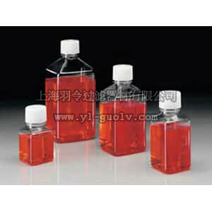 thermo fisher,赛默飞世尔,T_7010339072,Thermo Scientific Nalgene 方形培养基瓶；PET材质带HDPE盖，热塑包装，灭菌 125mL BTL SQ PT 125ML W/CLS STR 96CS