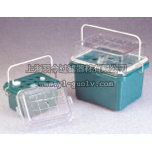 thermo fisher,赛默飞世尔,DS5116-0012C,0℃实验专用冷却盒和试管冷却盒，绿色聚碳酸酯较低的部分填充无毒的胶体；聚碳酸酯盖，未填充胶体为透明，带手柄 LABTOP COOLER 0 C JR. PC; 12