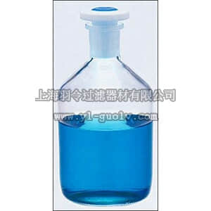 thermo fisher,赛默飞世尔,T_701029201A,Kimble Kimax 带颜色标记PTFE平头塞的试剂瓶 100mL BOT PTFE FLTHED STP T-14 1/CS