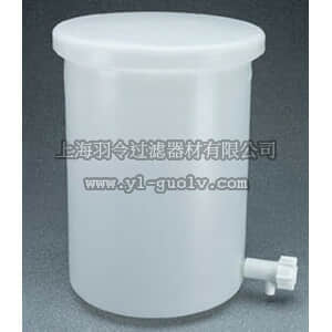 thermo fisher,赛默飞世尔,T_70114831312A,Thermo Scientific Nalgene 带盖和带放水口的重型圆筒罐，高密度聚乙烯 5 gal.（19L） TNK CYL W/SPGT HDPE 5GAL 1CS