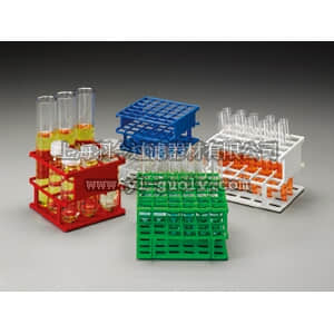 thermo fisher,赛默飞世尔,T_70114809103,Thermo Scientific Nalgene Unwire 半尺寸试管架；Resmer 制造技术 可放20根20mm管子, 白色 HALF-RACK UNWIRE ACL WH 20MM