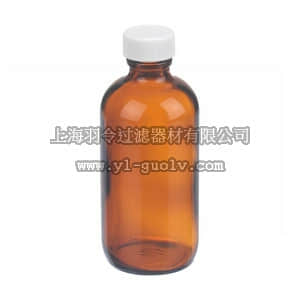 thermo fisher,赛默飞世尔,T_70102911358,Wheaton 棕色Boston圆瓶 4 oz.（125mL） BTL GLS AMB BST RND 24CS