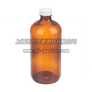 thermo fisher,赛默飞世尔,T_70102911360,Wheaton 棕色Boston圆瓶 16 oz.（500mL） BTL GLS AMB BST RND 12CS