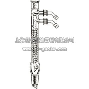 thermo fisher,赛默飞世尔,T_701K4571000175,Kimble Kontes 带可拆卸软管接口的回流冷凝管 外管长150mm, 24/40 COND REFLUX 415MM 24/40