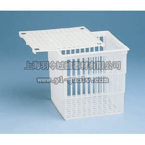 thermo fisher,赛默飞世尔,T_70114965A,Fisherbrand 模塑聚丙烯篮  14.6 × 12.4 × 10.8 cm TEST TUBE BASKET 5X4X4IN