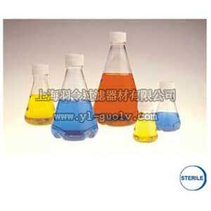 thermo fisher,赛默飞世尔,4112-0250C,一次性无菌锥形瓶，平底，PETG（聚对苯二甲酸乙二醇酯共聚物），白色高密度聚乙烯（HDPE）盖，250ml容量 STERILE DISP FLASK250ML PETG]]